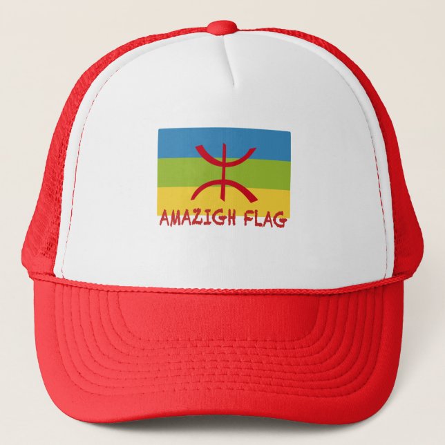 Amazigh flag - berber-Drapeau Amazigh Trucker Hat (Front)