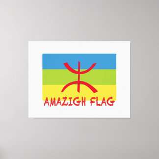Amazigh flag - berber flag-Drapeau Amazigh Canvas Print