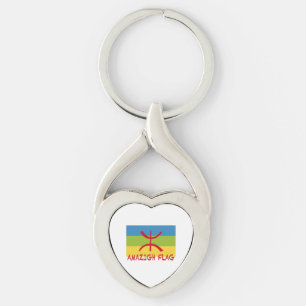 Amazigh flag - berber flag-Drapeau Amazigh Key Ring