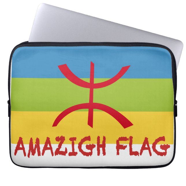 Amazigh flag - berber flag-Drapeau Amazigh Laptop Sleeve (Front)