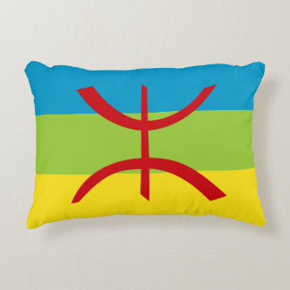 Amazigh Flag Gift Berber Flag Kabyles Decorative Cushion