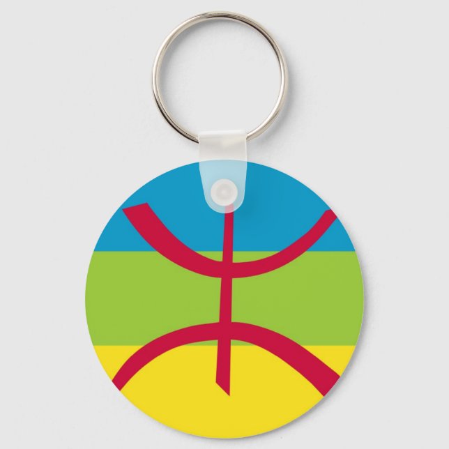 Amazigh Flag Key Ring (Front)