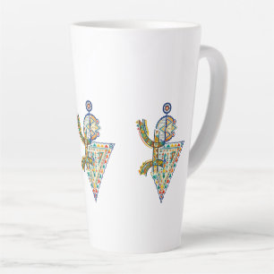 Amazigh Geometric Tribal Amazigh t-shirt Latte Mug