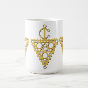 Amazigh gold jewelry symbol coffee mug