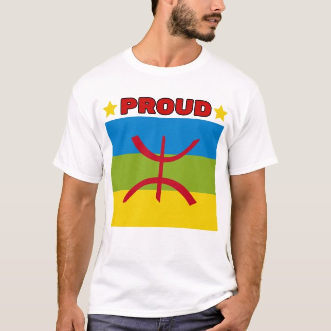 Amazigh Kabyle Berber Tattoo symbols tifinagh art  T-Shirt (Front)