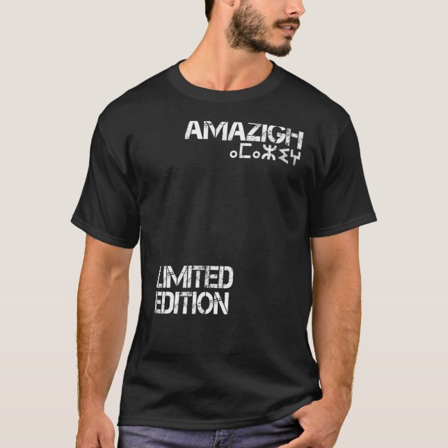 Amazigh Kabyle Tifinagh Patriotic Vintage Graphic T-Shirt (Front)
