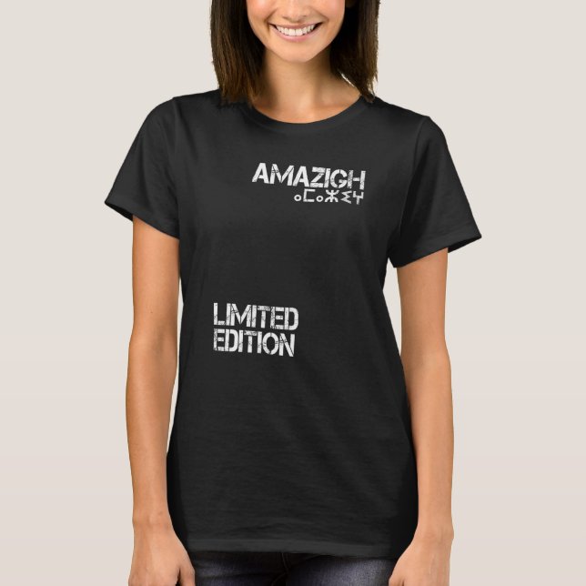 Amazigh Kabyle Tifinagh Patriotic Vintage Graphic T-Shirt (Front)