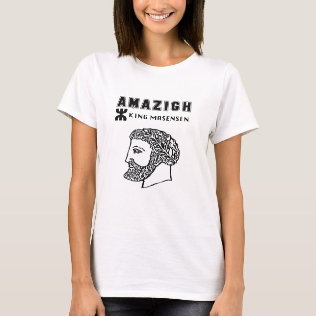 amazigh king Massinissa Kabyle algerie Morocco T-Shirt (Front)