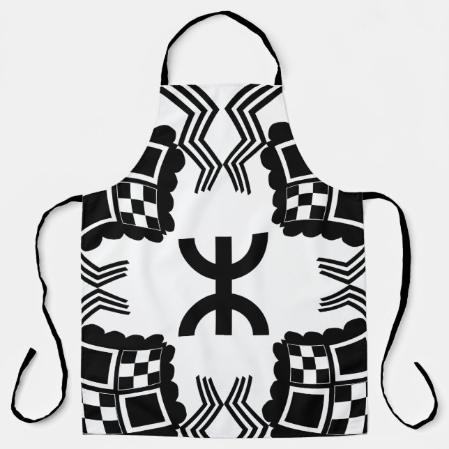 Amazigh Pattern For Berber Roots Apron (Front)