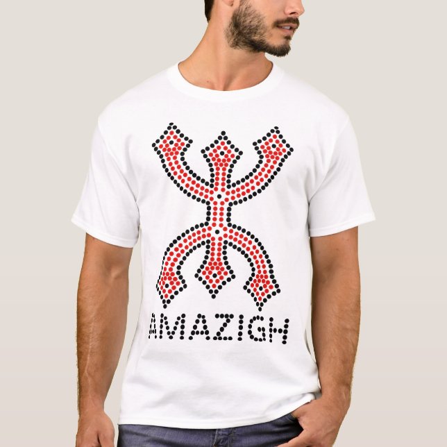 AMAZIGH Symbol Berber - Z IMAZIGHEN KABYL MOTIVES T-Shirt (Front)