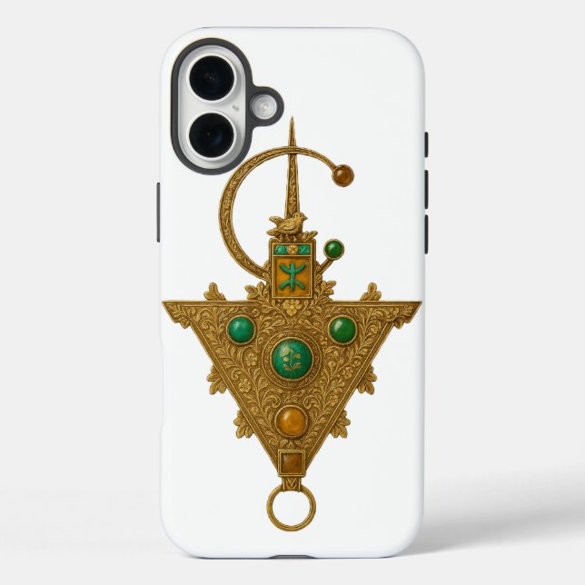  Amazigh Tazrzit Phone Case – 2400 Years of Morocc (Back)