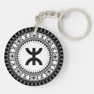 Amazigh z imazighen pattern key ring