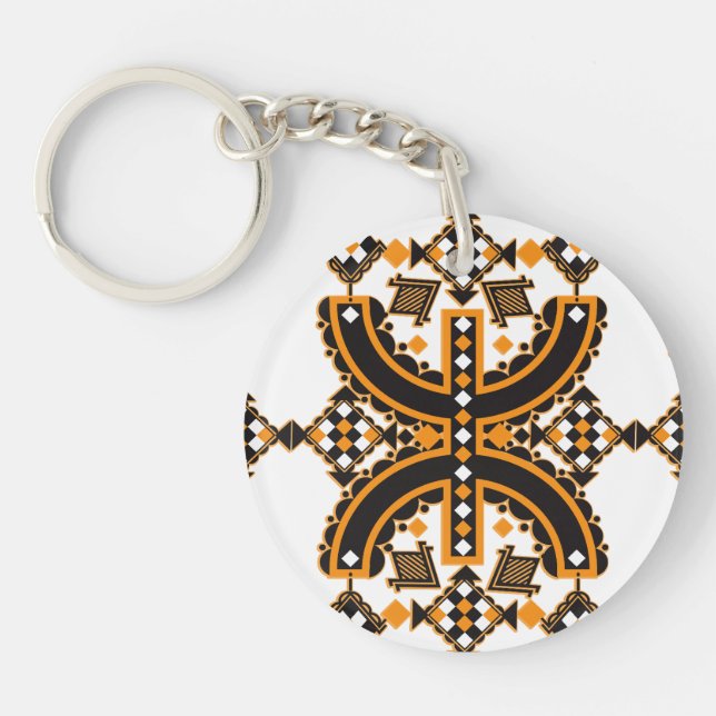 Amazigh z imazighen pattern key ring (Front)
