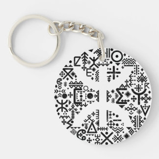 Amazigh z imazighen pattern key ring