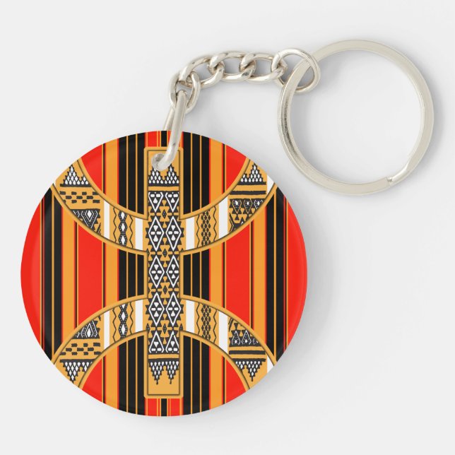 Amazigh z imazighen pattern key ring (Back)