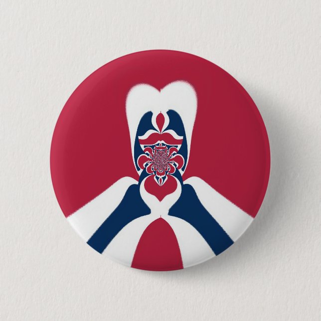 Amazing Abstract E.T. Art Print 6 Cm Round Badge (Front)