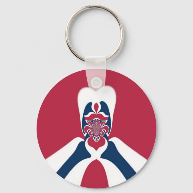 Amazing Abstract E.T. Art Print Key Ring (Front)