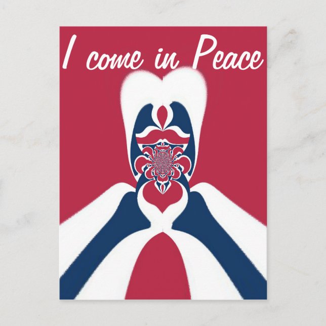 Amazing Abstract E.T. Art Print Postcard (Front)