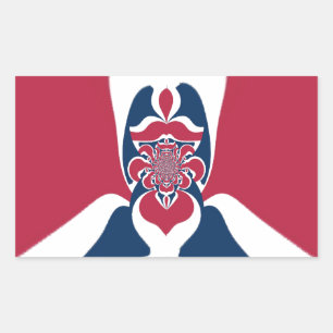 Amazing Abstract E.T. Art Print Rectangular Sticker