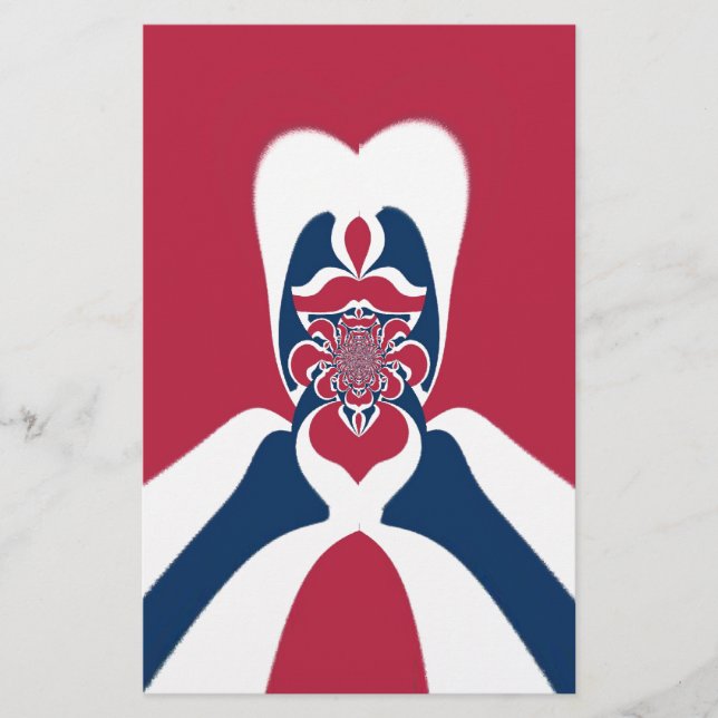 Amazing Abstract E.T. Art Print Stationery (Front)