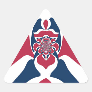 Amazing Abstract E.T. Art Print Triangle Sticker