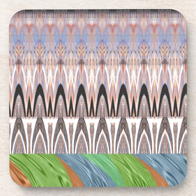 Amazing Abstract Pattern Art Print Coaster (Front)