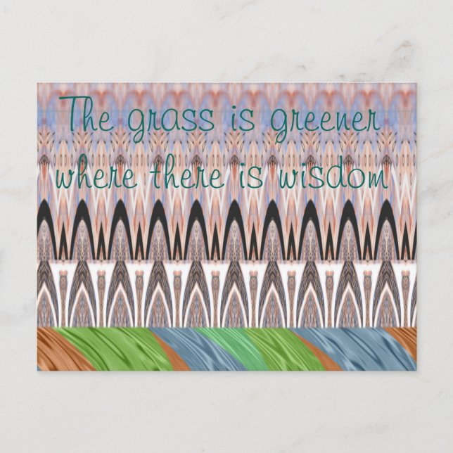 Amazing Abstract Pattern Art Print Postcard (Front)
