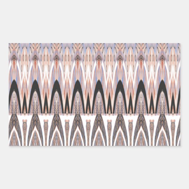 Amazing Abstract Pattern Art Print Rectangular Sticker (Front)