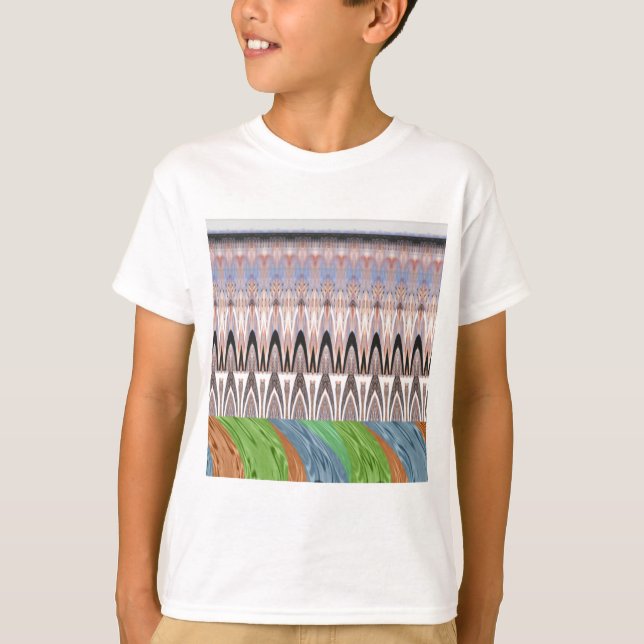 Amazing Abstract Pattern Art Print T-Shirt (Front)