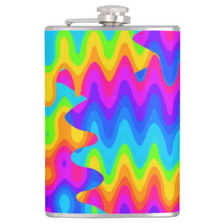 Amazing Acid Rainbow Hip Flask