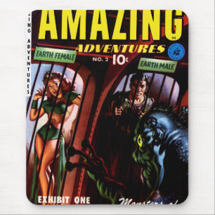 Amazing Adventures #2 Retro Sci Fi Comic Book Mouse Mat