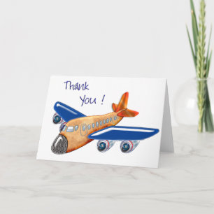 Amazing Aeroplane 3 Thank You Card