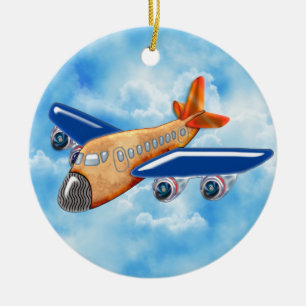 Amazing Aeroplane Ceramic Tree Decoration