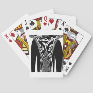 Amazing African Abstract Art Print Playing Cards