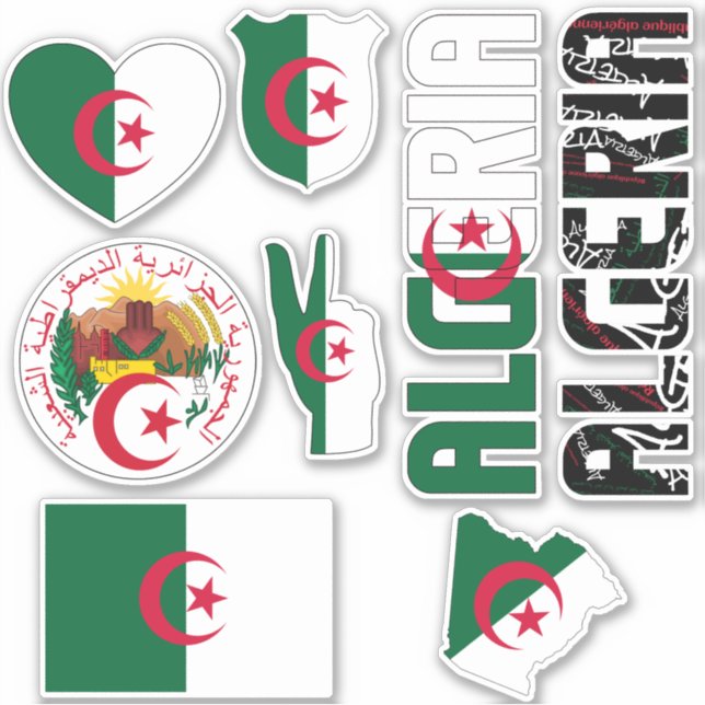 Amazing Algeria Shapes National Symbols (Front)