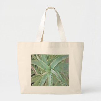 Amazing Aloe Vera Acrylic Art Large Tote Bag