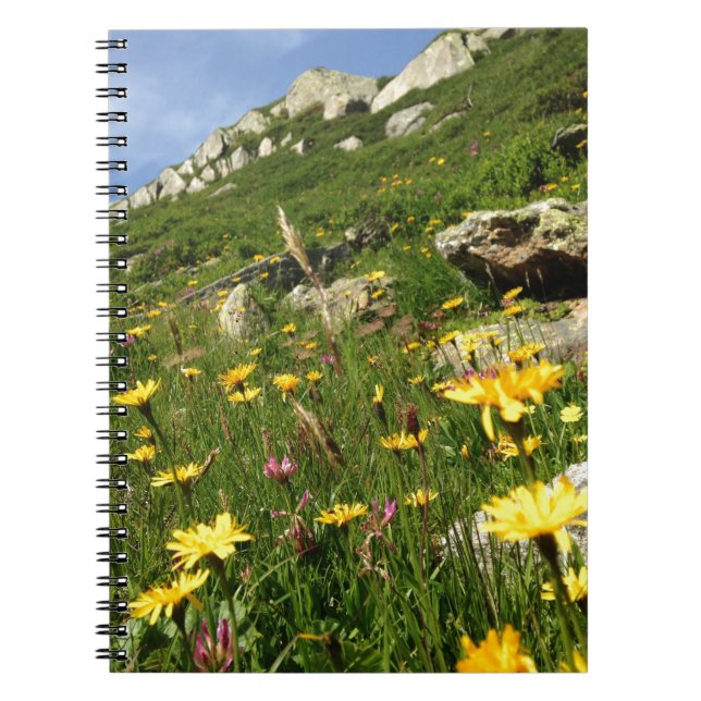 Amazing! Alpine flowers Notebook (Front)