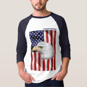 Amazing American Eagle, The USA Flag, Patriotic T-Shirt
