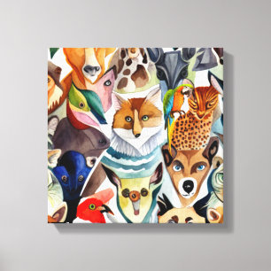 Amazing Amimals Canvas Print