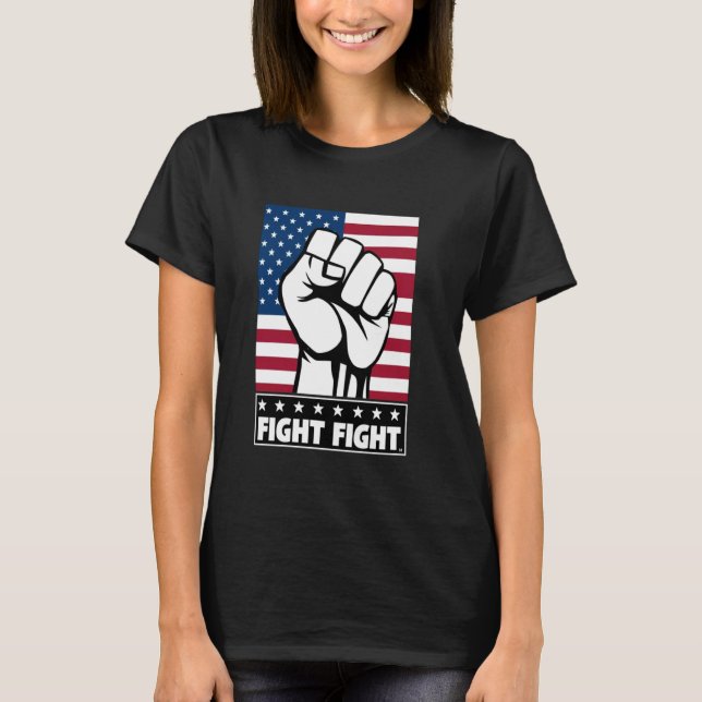 Amazing and creative American flag Fight for Freed T-Shirt (Front)