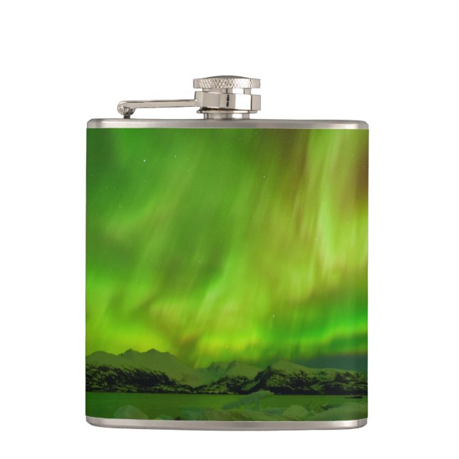 Amazing Aurora Hip Flask (Front)