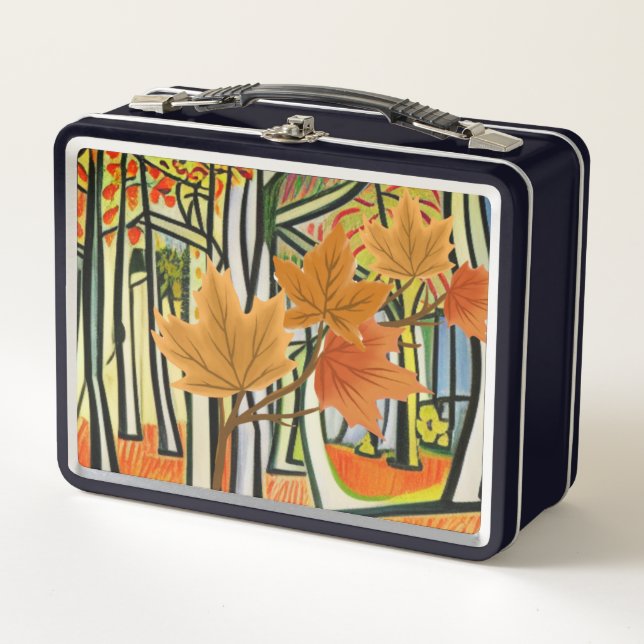 Amazing Autumn Metal Lunch Box (Front)