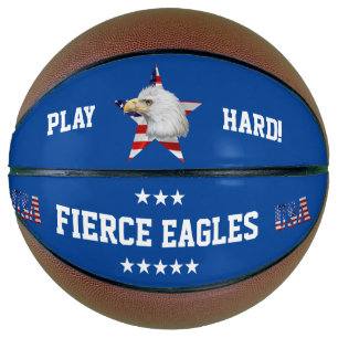 Amazing Bald Eagle, The American Flag, Star Basketball