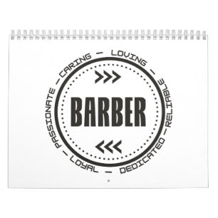 Amazing Barber Job Title Calendar