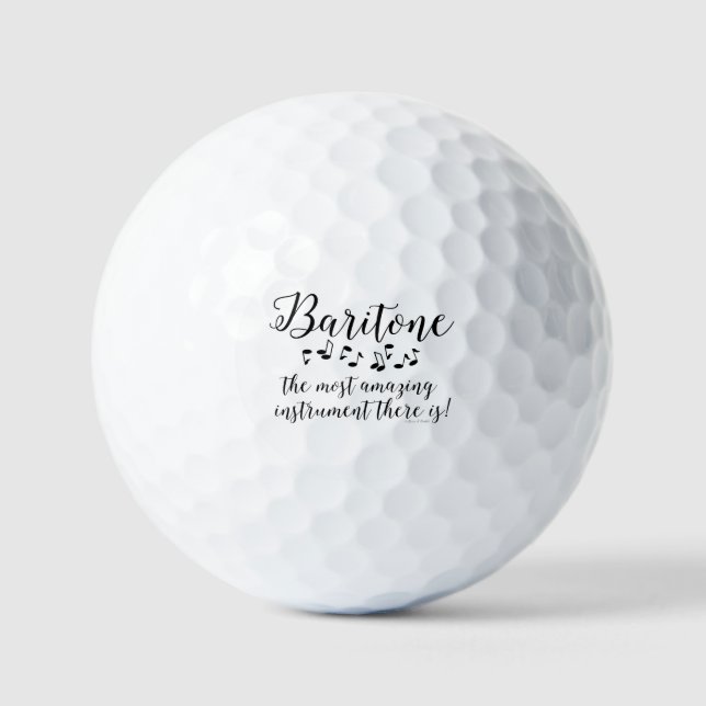 Amazing Baritone  Golf Balls (Front)