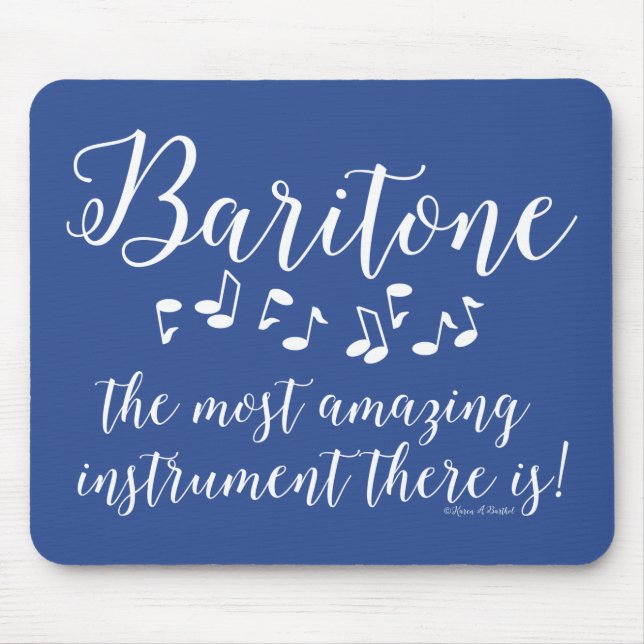 Amazing Baritone  Mouse Mat (Front)