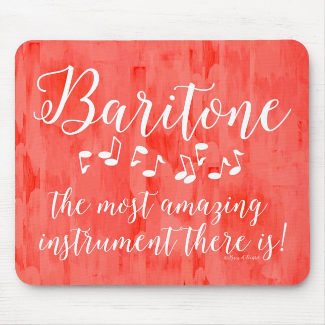 Amazing Baritone  Mouse Mat (Front)