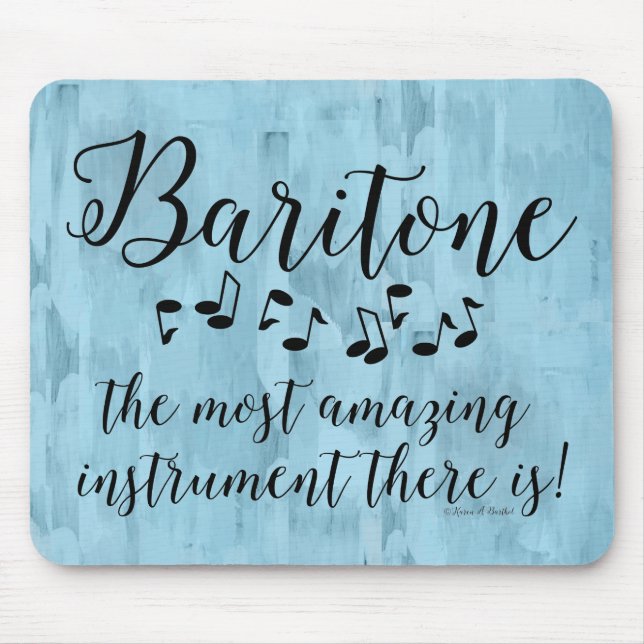 Amazing Baritone  Mouse Mat (Front)