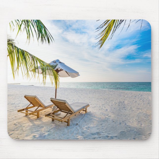 Amazing Beach Sunset Mouse Mat (Front)