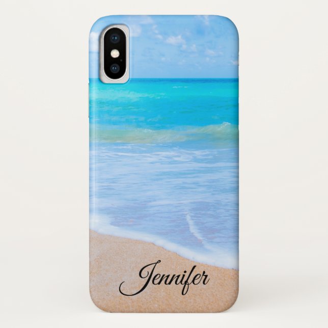 Amazing Beach Tropical Scene Photo Custom Case-Mate iPhone Case (Back)